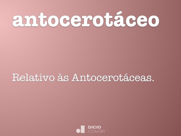 antocerotáceo