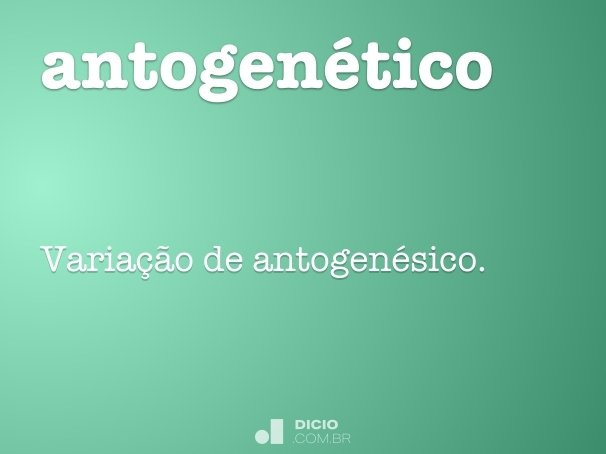 antogenético