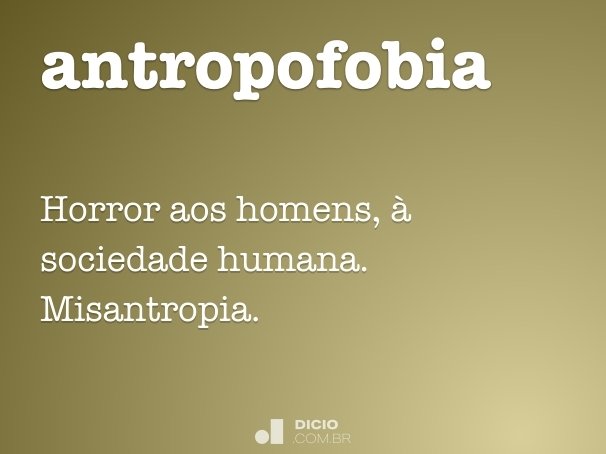 antropofobia