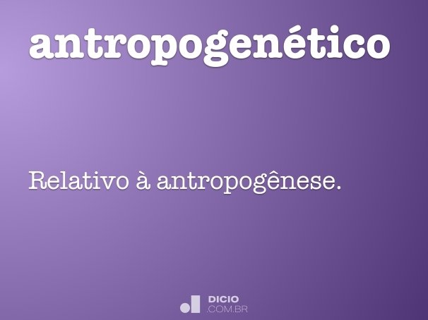 antropogenético