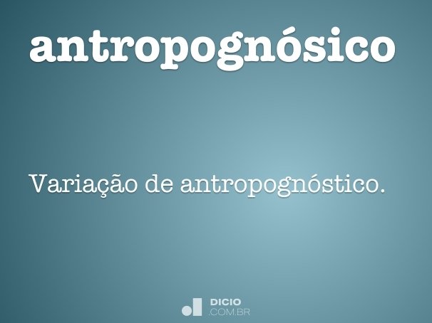 antropognósico