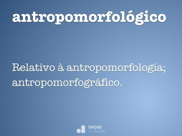 antropomorfológico