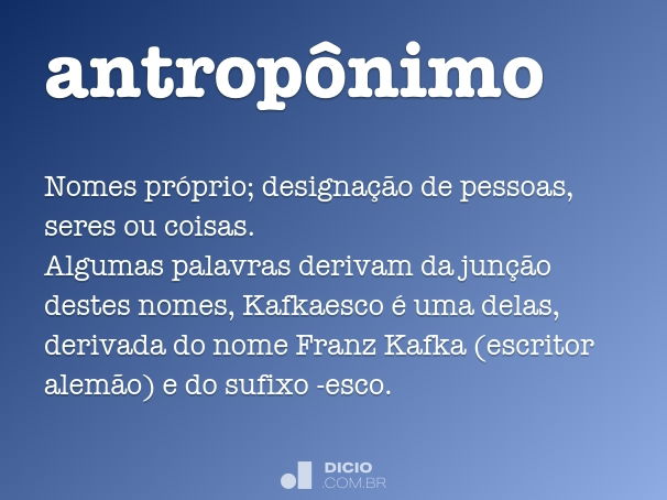 antropônimo