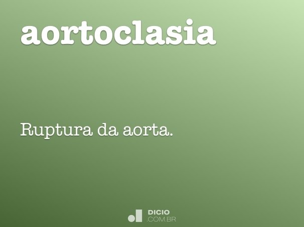 aortoclasia