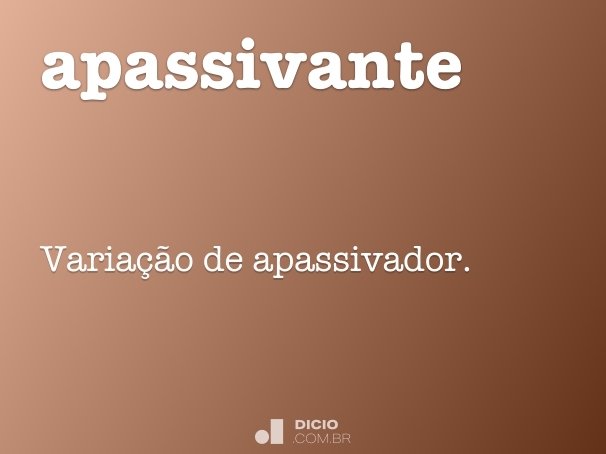 apassivante