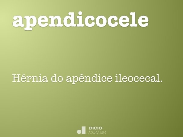apendicocele