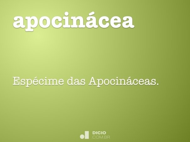 apocinácea