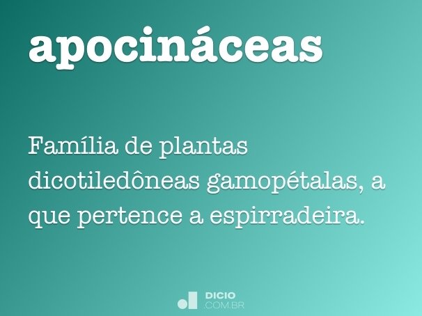 apocináceas