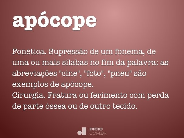 apócope