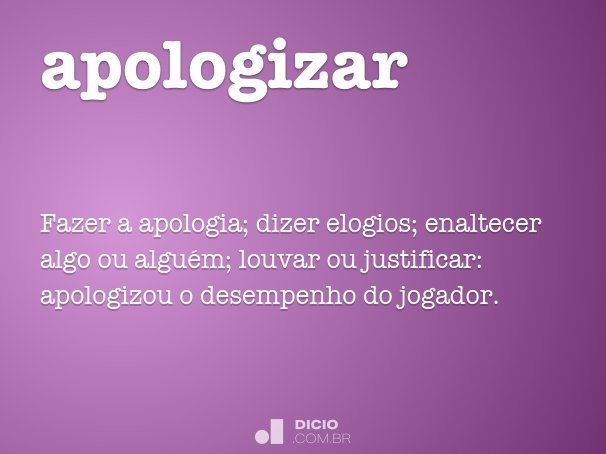 apologizar