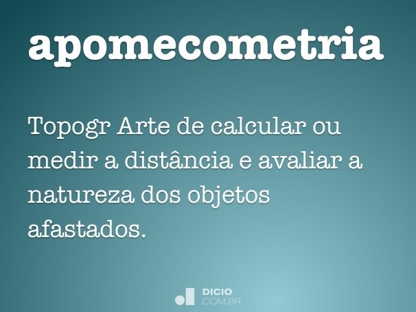 apomecometria