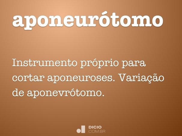 aponeurótomo