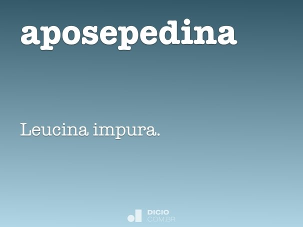 aposepedina