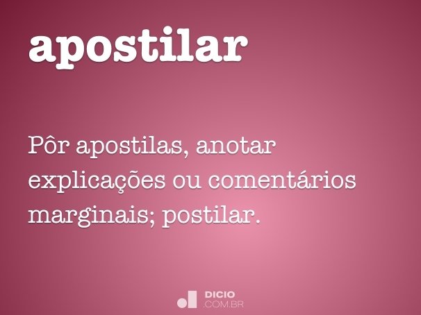 apostilar
