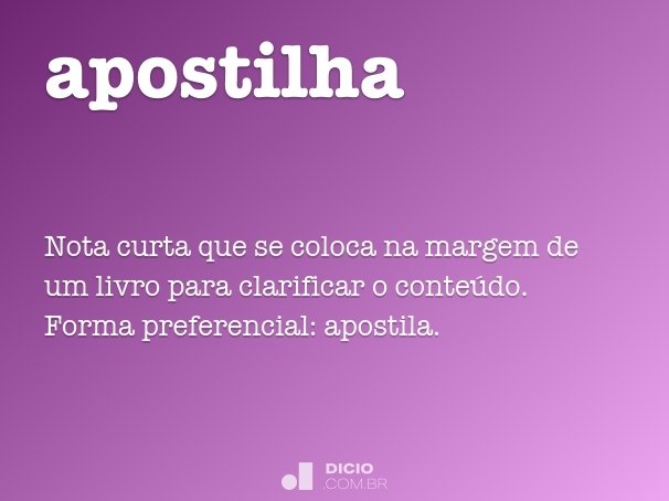 apostilha