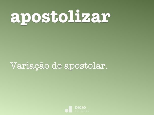 apostolizar