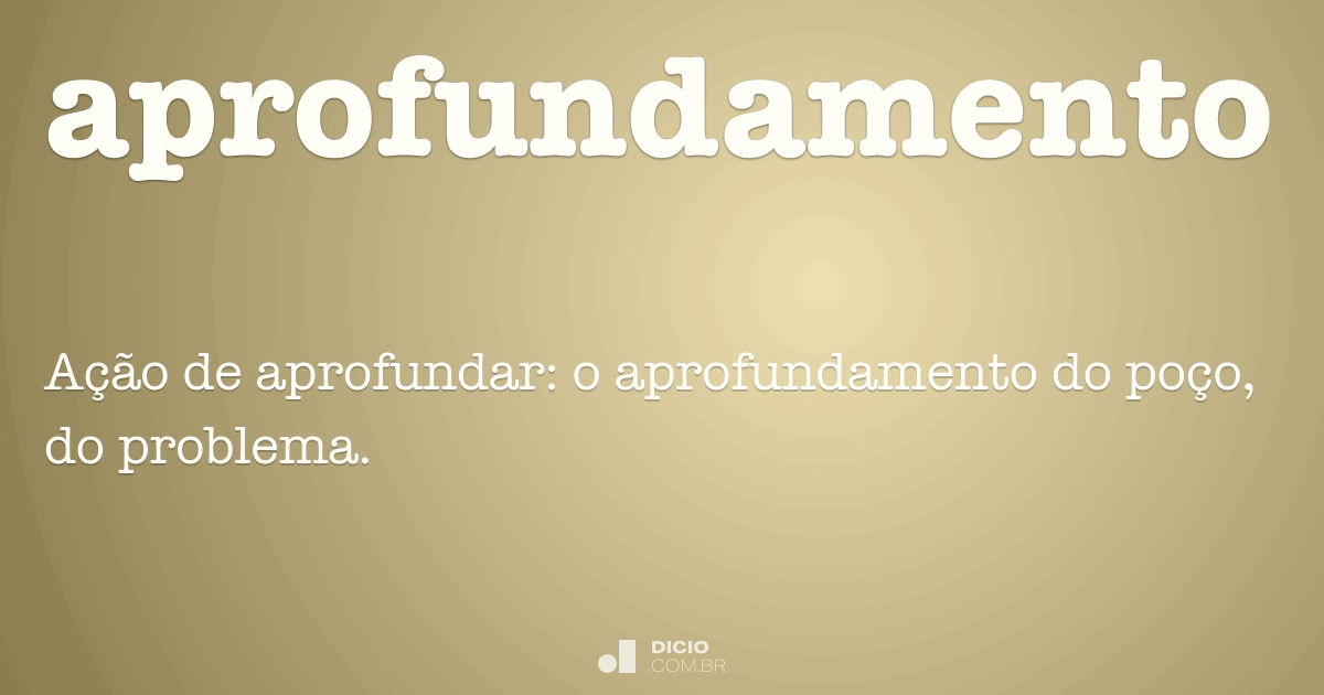 Aprofundamentos