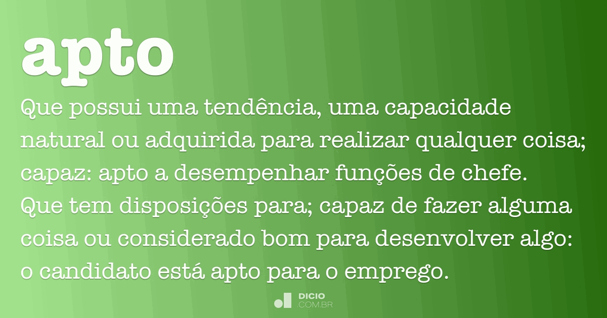 Apto Dicio, Dicionário Online de Português