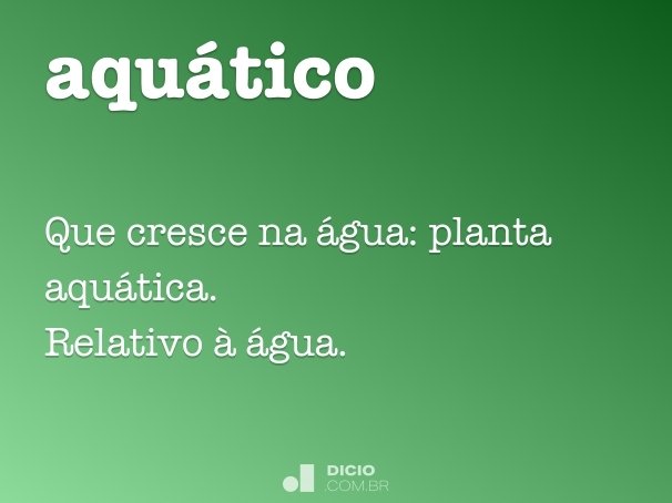aquaticos in english