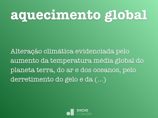 aquecimento global