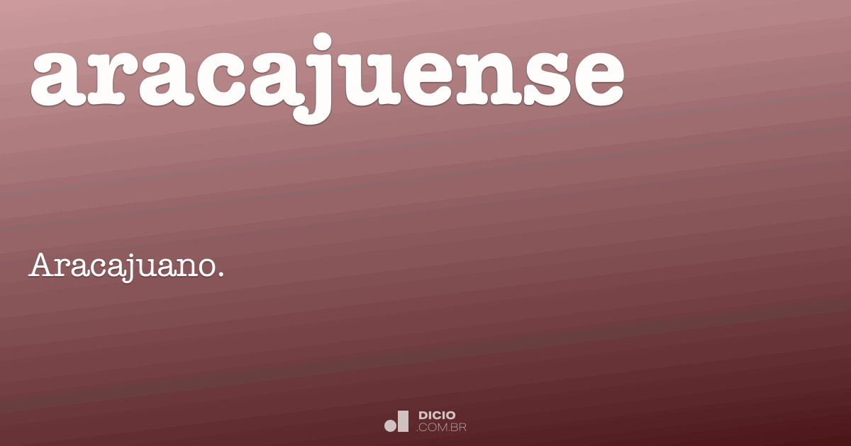 Aracaju não tem acento!