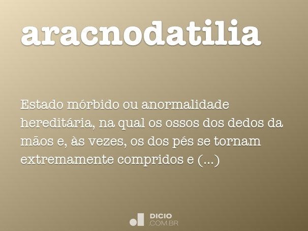 aracnodatilia