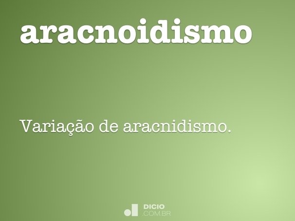 aracnoidismo