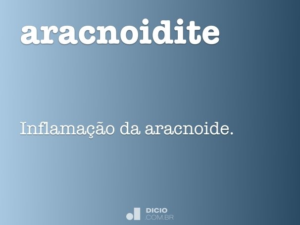 aracnoidite