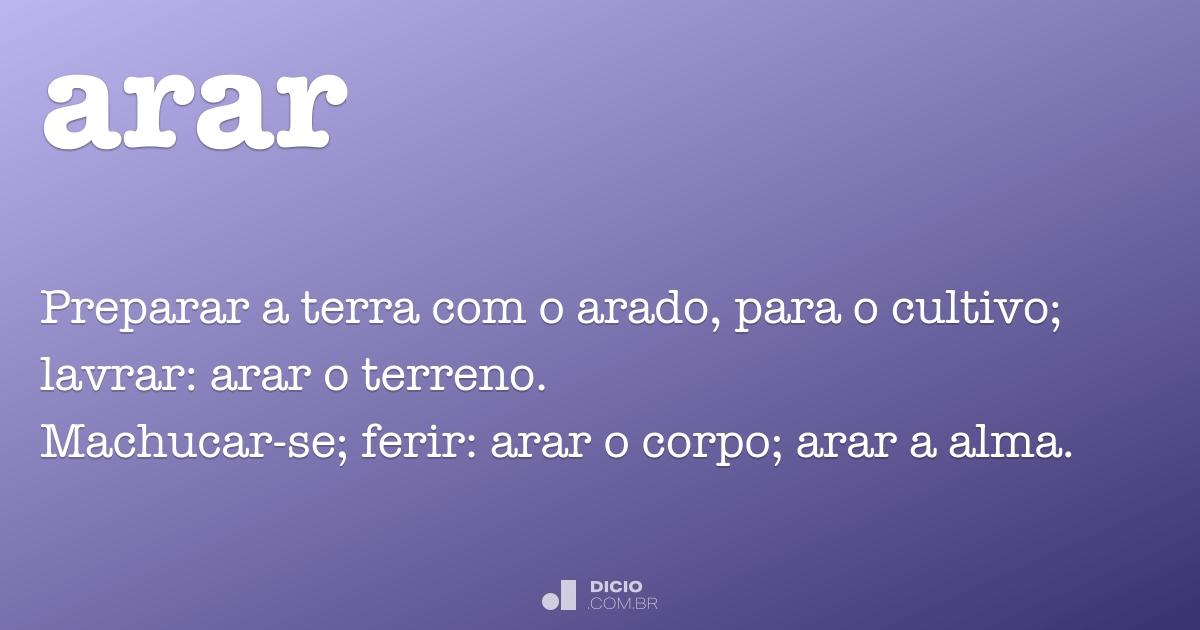 Arar Dicio, Dicionário Online de Português