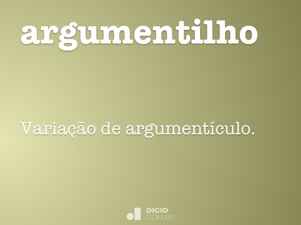 argumentilho