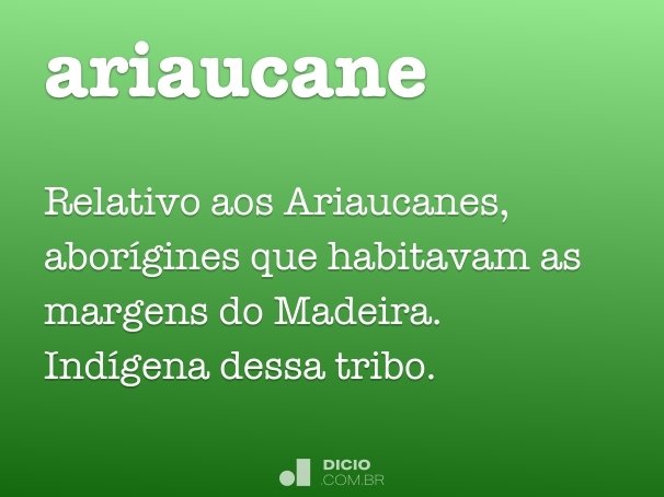 ariaucane