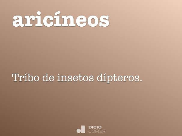 aricíneos
