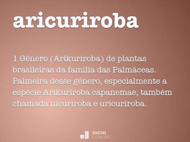 aricuriroba