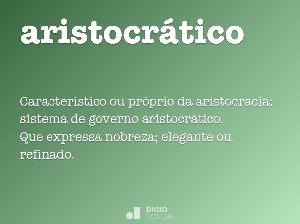 aristocrático