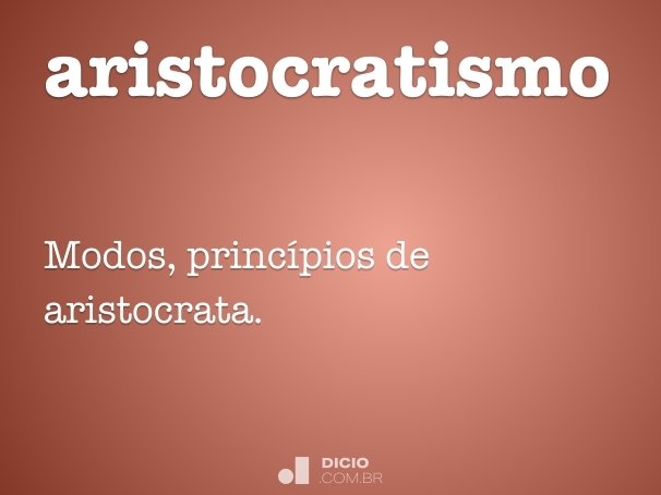 aristocratismo