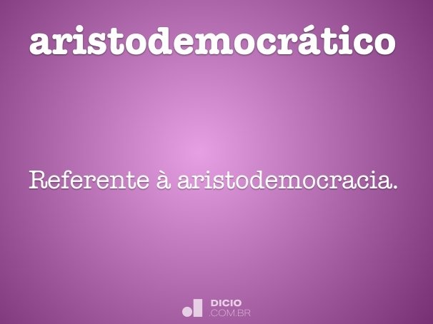 aristodemocrático