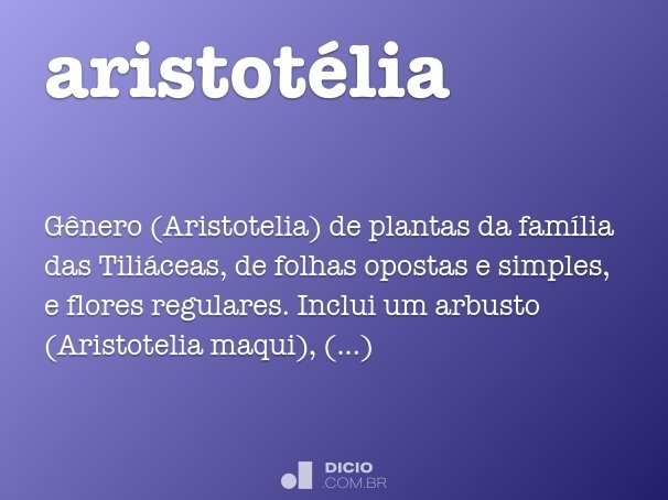 aristotélia