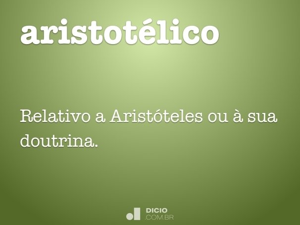 aristotélico