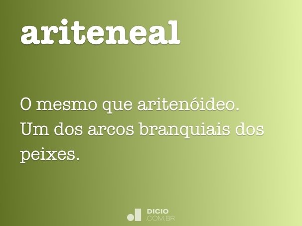 ariteneal