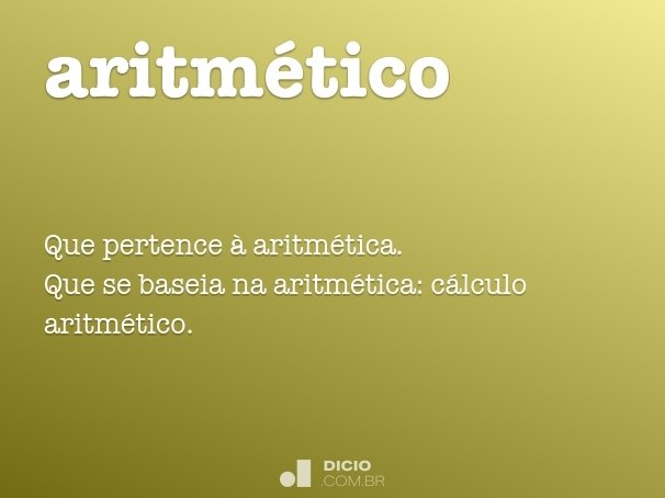aritmético