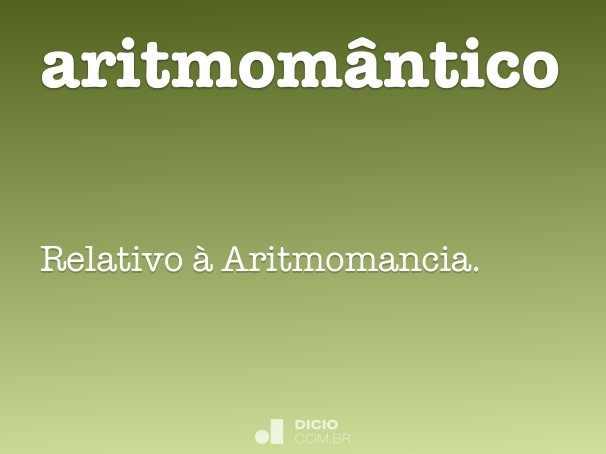 aritmomântico