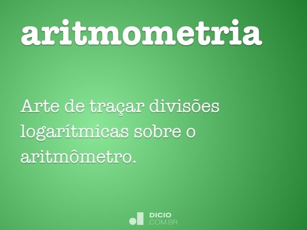 aritmometria