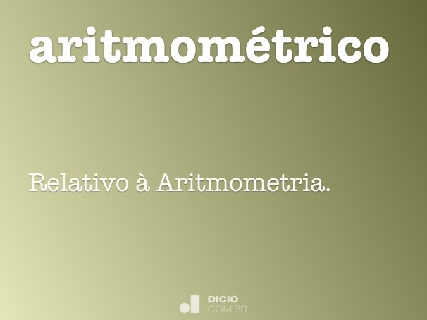 aritmométrico