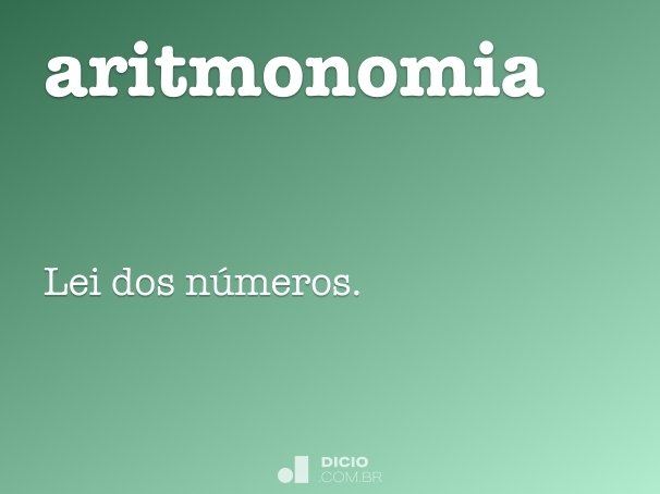 aritmonomia