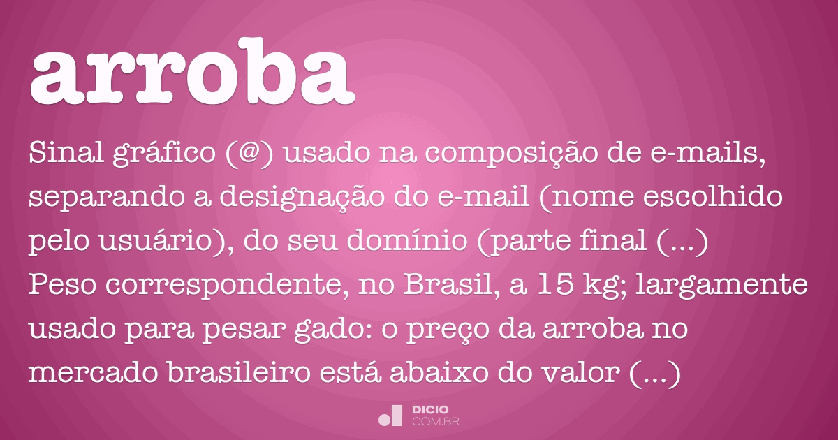 Símbolo arroba (@): qué es y qué significa - Significados