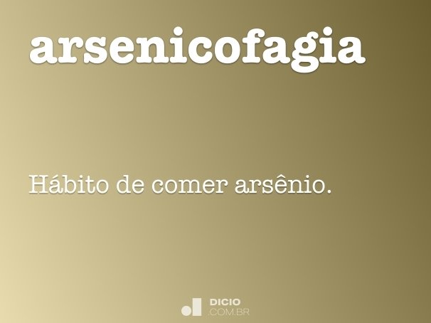 arsenicofagia