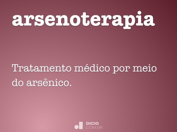 arsenoterapia