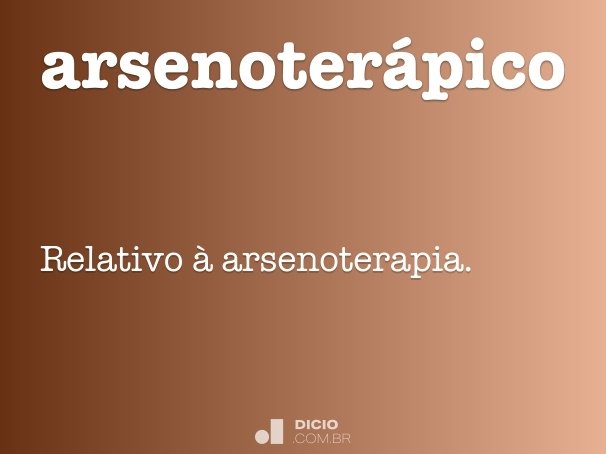 arsenoterápico