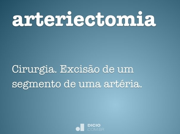 arteriectomia