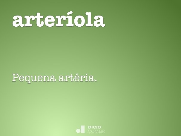 arteríola